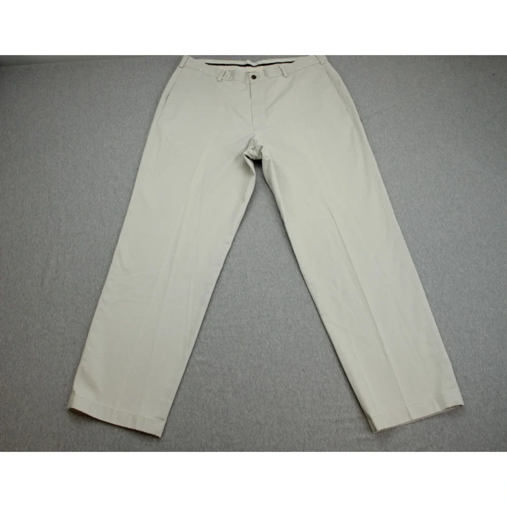 Brooks Brothers Pants Mens 38 x 32 Ivory 100% Cotton Advantage Chino‎ Hudson